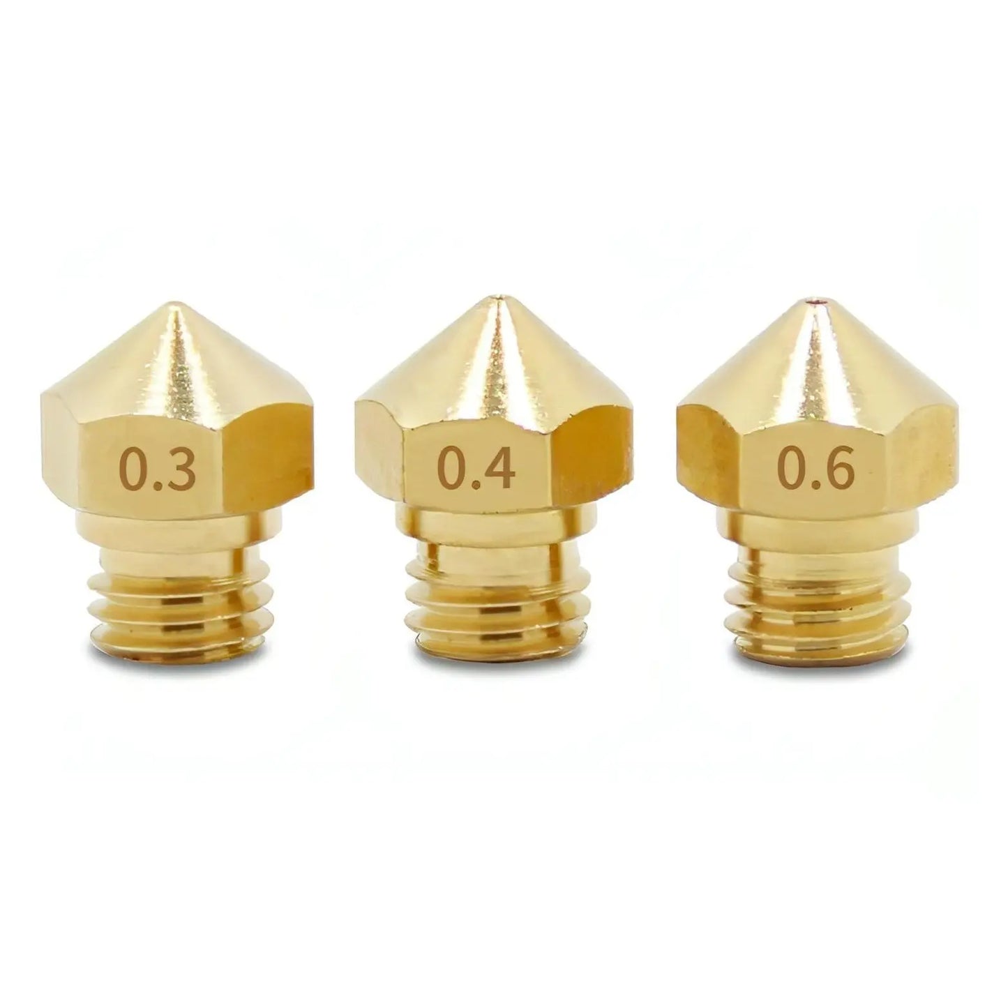 MK10 Brass Nozzle For Wanhao Dupicator D4/I3/Dremel- Makerbot 0.3/1.75mm 3D Print Creativity