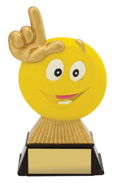 Emoji Novelty 125mm-Fun trophy award 3D Print Creativity Pty Ltd