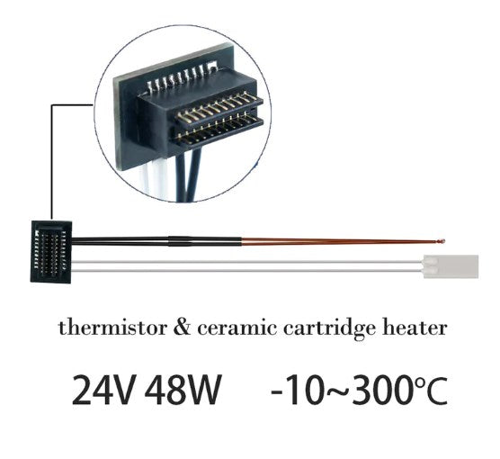 Bambu Lab P1P/P1S/ Thermistor 24V 48W Ceramic Cartridge Heater 300°C Heating 3D Print Creativity Pty Ltd