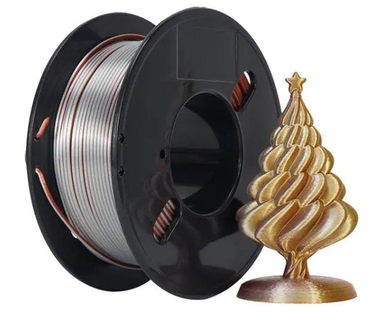 200g Tri Colors Silk PLA Filament -GOLD SILVER COPPER- 1.75MM 3D Print Creativity Pty Ltd