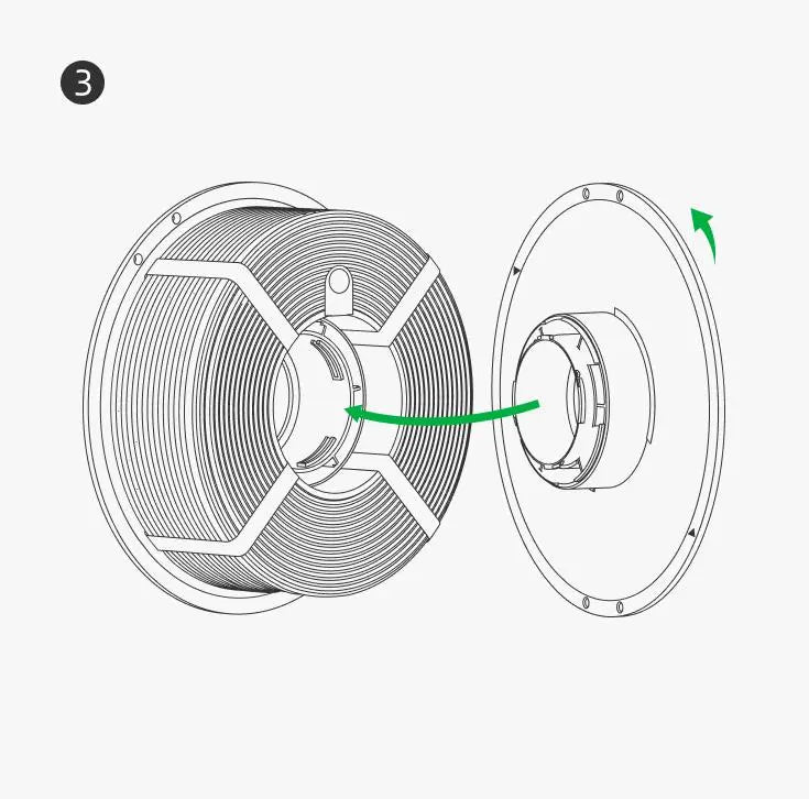 Bambu Reusable Spool 3D Print Creativity Pty Ltd