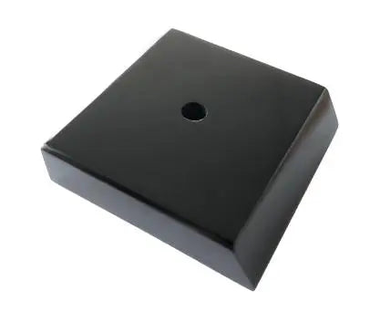 Base 1 hole Black Timber   74 x 75 x 19 mm ( W x L x H)