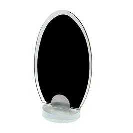 Glass Black Oval 3D Print Creativity Pty Ltd