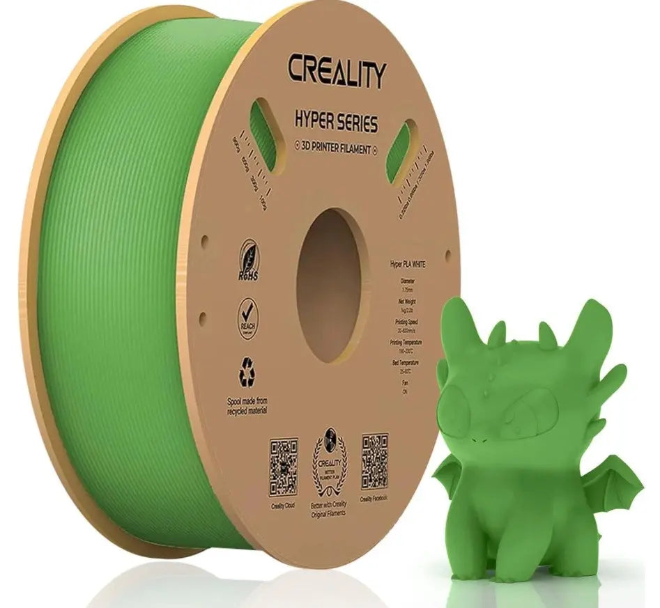 Creality Hyper PLA GREEN Filament -1.75mm- 1kg. 3D Print Creativity Pty Ltd