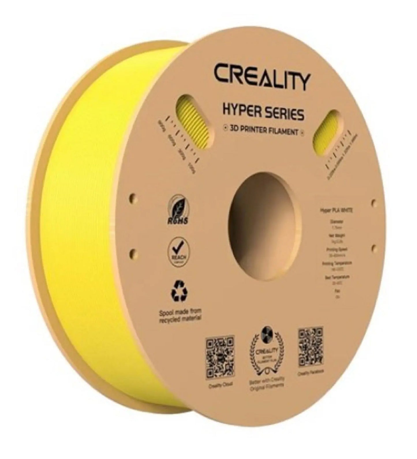 Creality Hyper PLA YELLOW Filament -1.75mm- 1kg. (Copy) 3D Print Creativity Pty Ltd