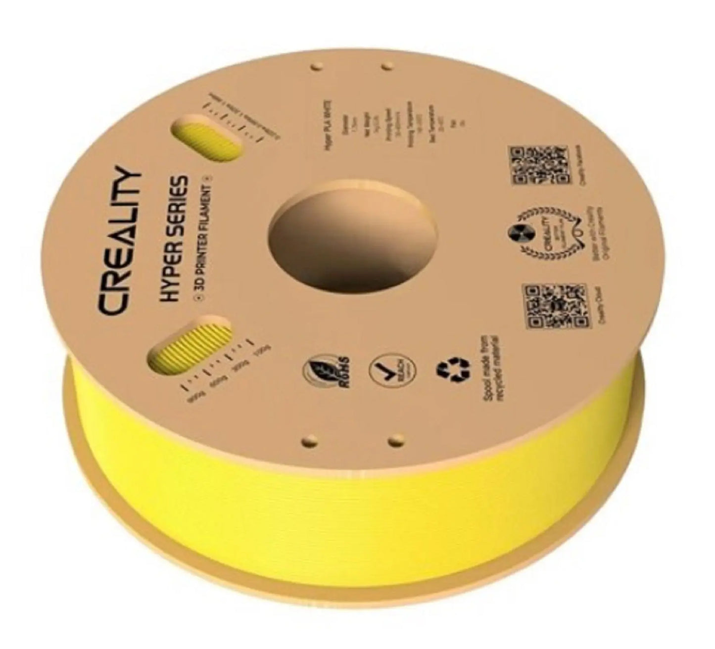 Creality Hyper PLA YELLOW Filament -1.75mm- 1kg. (Copy) 3D Print Creativity Pty Ltd