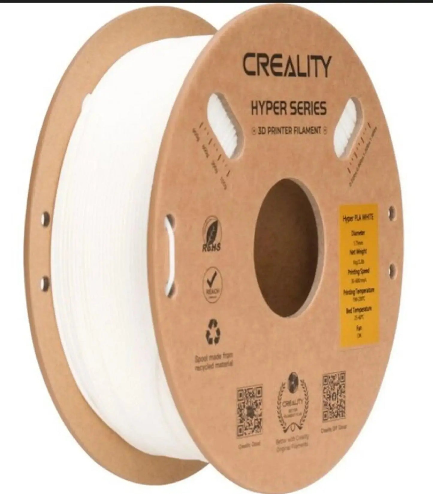 Creality Hyper PLA black Filament -1.75mm- 1kg. 3D Print Creativity Pty Ltd