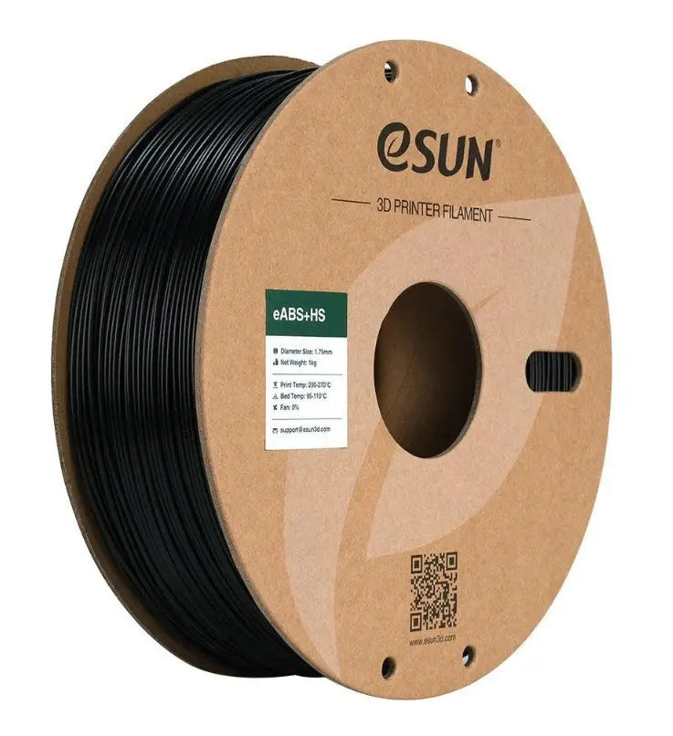 ESun ABS+HS High Speed bLACK 3D Print Filament 1.75mm 1kg 3D Print Creativity Pty Ltd