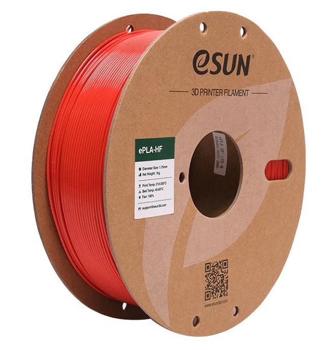 eSUN High Flow PLA Fast Print 3D Filament - 1.75mm 1kg - Red 3D Print Creativity