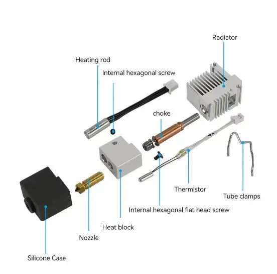 Hotend Kit for Anycbic Kobra 3 3D Print Creativity Pty Ltd