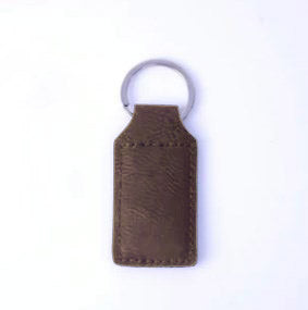 Leatherette Keychain - Rectangle - 3D Print Creativity