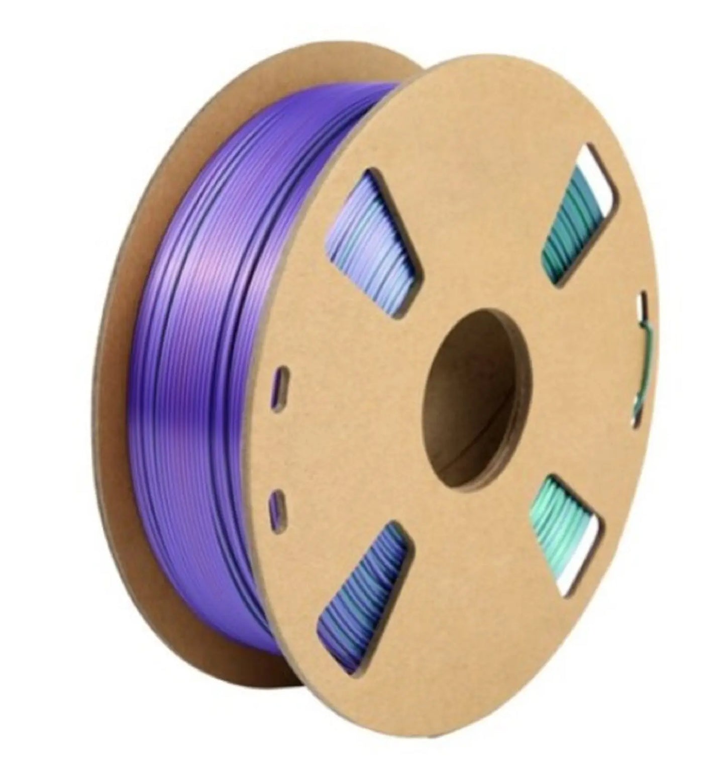 PROTECH Tri-chroma Silk Red Copper, Purple, & Dark Green PLA Filament - 1.75mm 1kg 3D Print Creativity