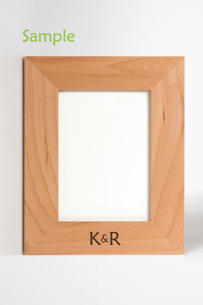 Wood Photo Frame - 5 x 7" - with Laser Engraving 3D Print Creativity