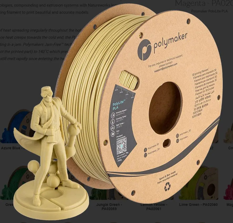 Polylite PLA BEIGE 3D Print Creativity Pty Ltd