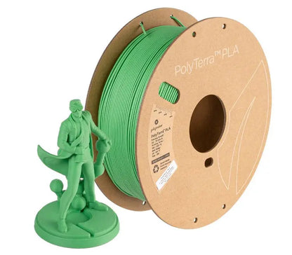 Polymaker PolyTerra Matte PLA FOREST GREEN  1kg 1.75mm Filament 3D Print Creativity Pty Ltd