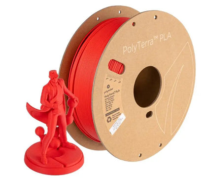 Polymaker PolyTerra Matte PLA LAVA RED 1kg 1.75mm Filament 3D Print Creativity Pty Ltd