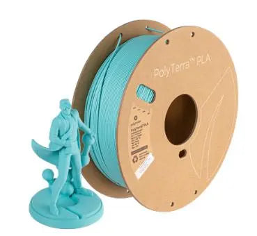 Polymaker PolyTerra PLA Matte Arctic Teal 1kg 1.75mm 3D Print Creativity Pty Ltd