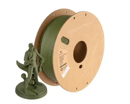 Polymaker PolyTerra PLA Matte Army Dark Green 1kg (1.75mm) 3D Print Creativity Pty Ltd