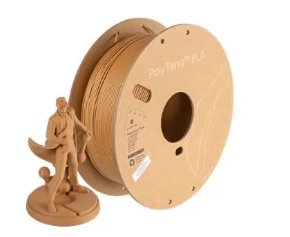 Polymaker PolyTerra PLA Matte Wood Brown 1kg (1.75mm) 3D Print Creativity Pty Ltd