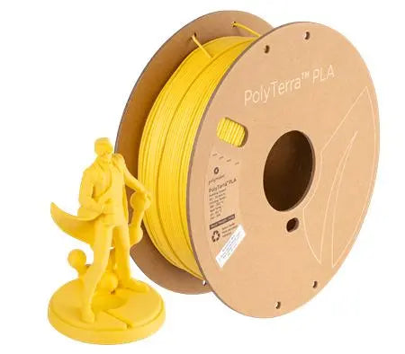 Polymaker PolyTerra SAVANNAH YELLOW PLA MATTE  1kg 1.75mm Filament 3D Print Creativity Pty Ltd