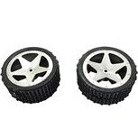 Pack of 2 Rear Tyres for GT3786 Buggy