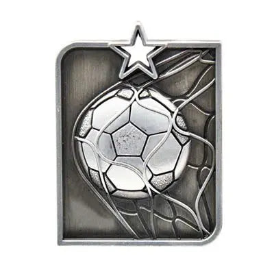 Rect. Soccer Silver Medal 3D Print Creativity Pty Ltd