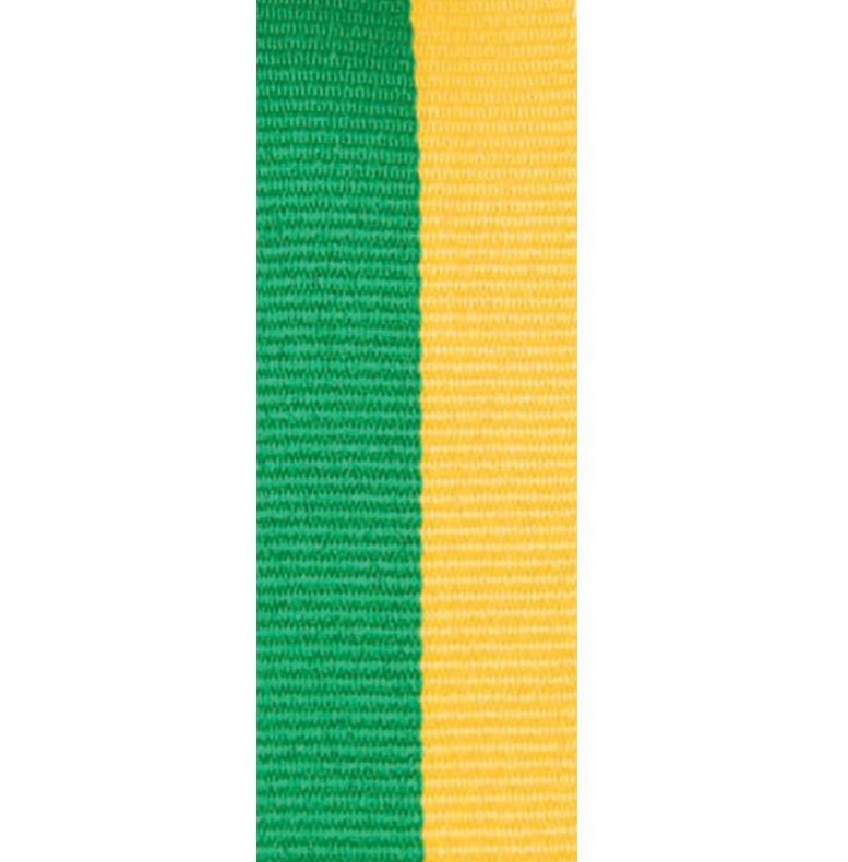 Ribbon - Green and Gold Stripe - for Medal Trophy