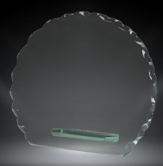 Scallop Circle Glass Large Trophy 3D Print Creativity Pty Ltd