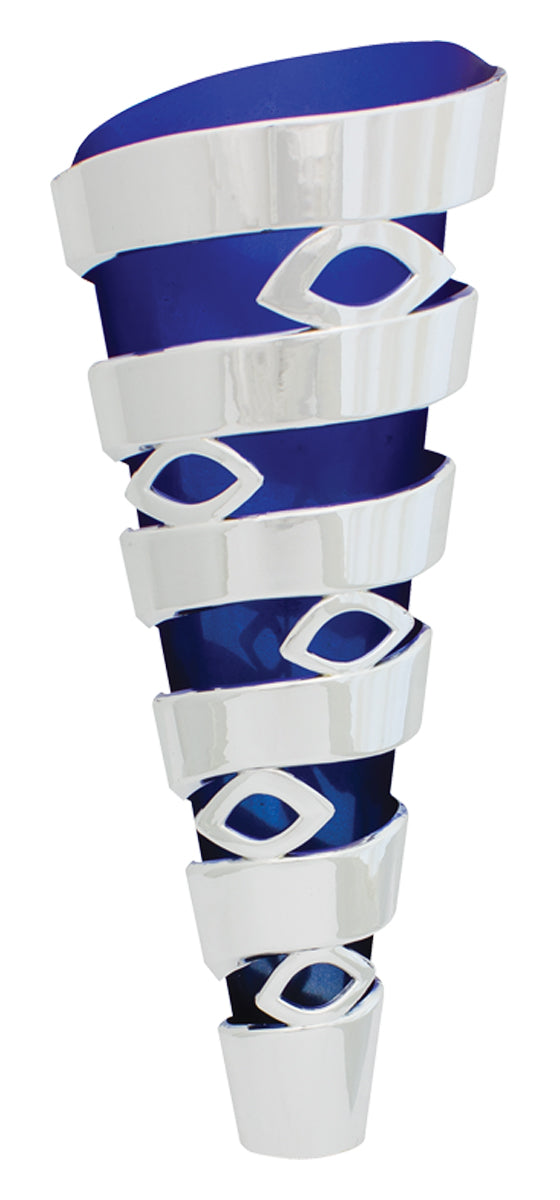 Mega Spiral Cup Blue 250mm 3D Print Creativity Pty Ltd