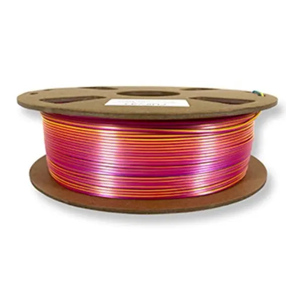 PLA Silk Tri Colour Filament 1.75mm 250g - Blue/Fuchsia/Yellow 3D Print Creativity