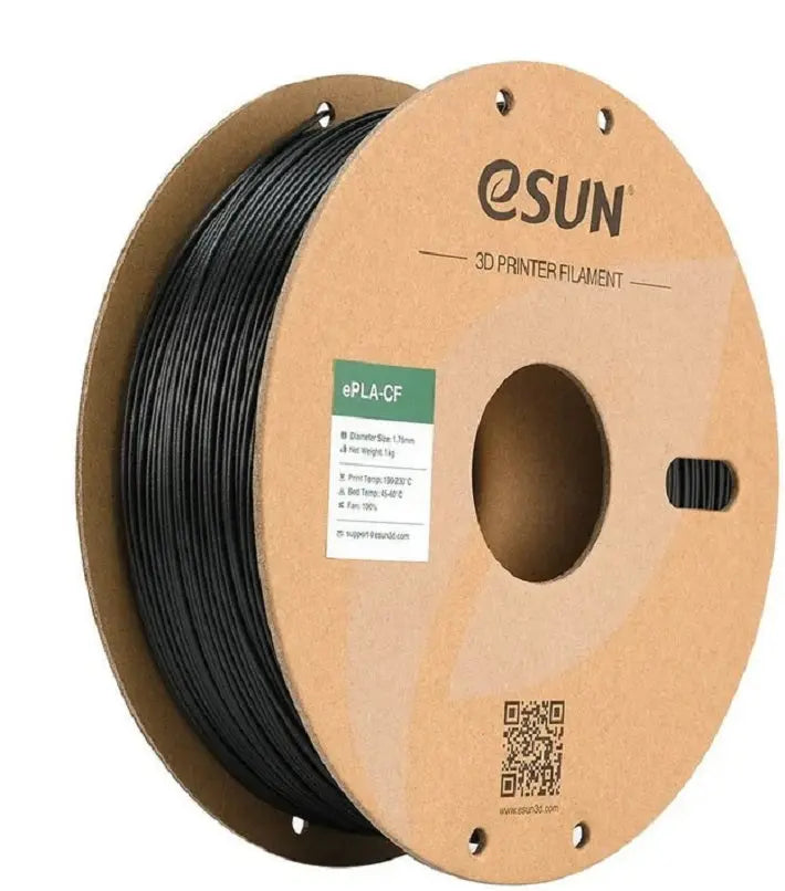 eSUN ePLA  Carbon Fibre  Filament 1.75mm 1kg - BLACK 3D Print Creativity Pty Ltd