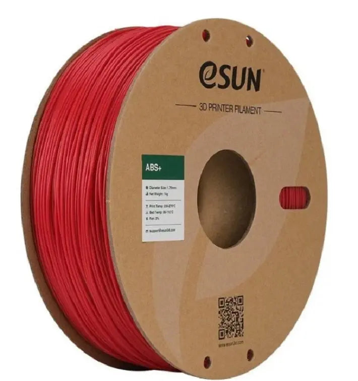 eSun ABS+ Filament 1.75mm 1kg Colour: Fire Engine Red 3D Print Creativity