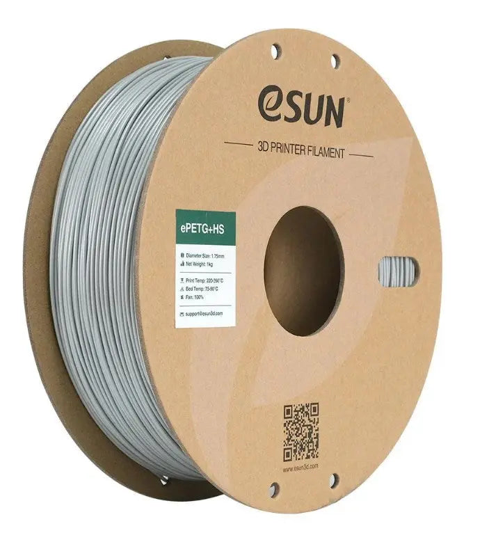 eSun PETG+HS  Silver High Speed 3D Print Filament 1.75mm 1kg 3D Print Creativity Pty Ltd