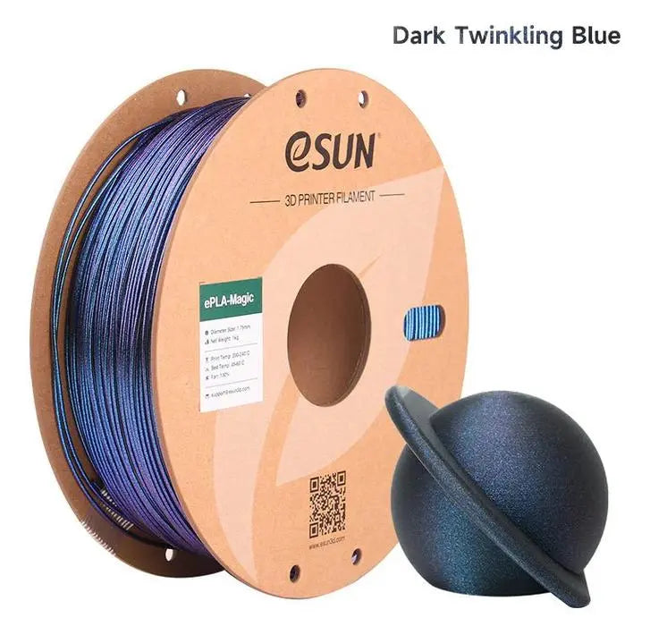 eSun PLA Magic Twinkling DARK BLUE3D Print Filament 1.75mm 1kg 3D Print Creativity Pty Ltd