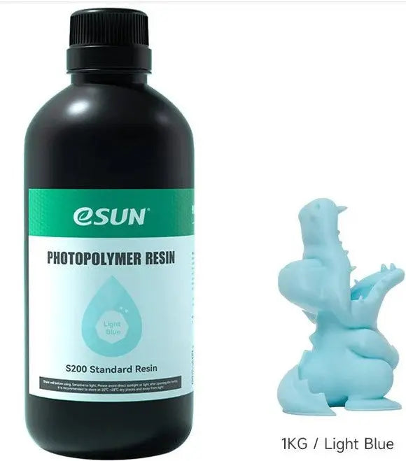 eSun S200 Standard 3D Printing Resin 1kg - Light blue