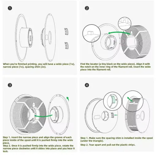 eSun eSpool+ 3D Filament Spool 3D Print Creativity Pty Ltd