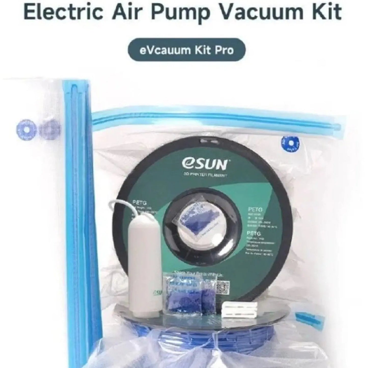 eSun eVacuum 3D Print Filament Vacuum Storage Bag with Electric Air Pump 3D Print Creativity