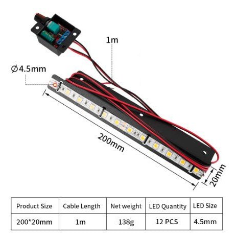 LED Light Bar for 3D Printer Model Viewing 3D Print Creativity